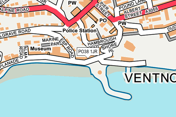 Map of ESPLANADE VENTURES LIMITED at local scale