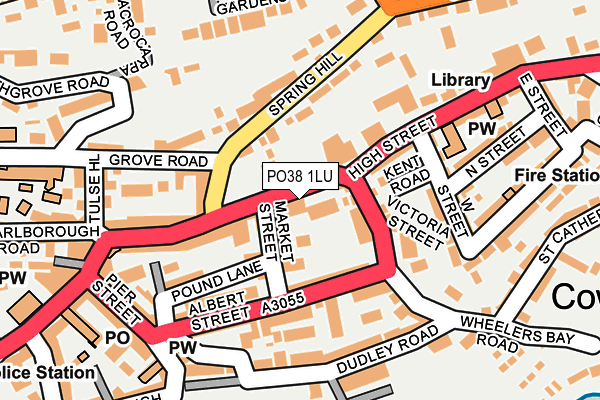 PO38 1LU map - OS OpenMap – Local (Ordnance Survey)