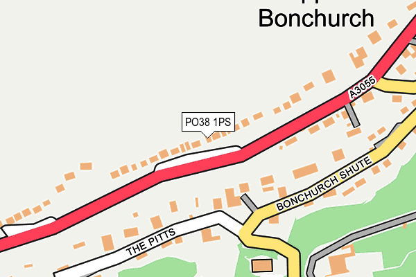 PO38 1PS map - OS OpenMap – Local (Ordnance Survey)