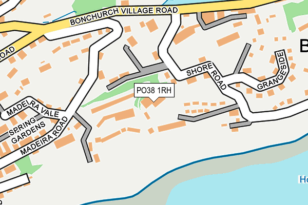 PO38 1RH map - OS OpenMap – Local (Ordnance Survey)