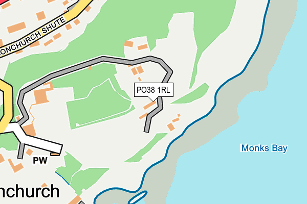 PO38 1RL map - OS OpenMap – Local (Ordnance Survey)