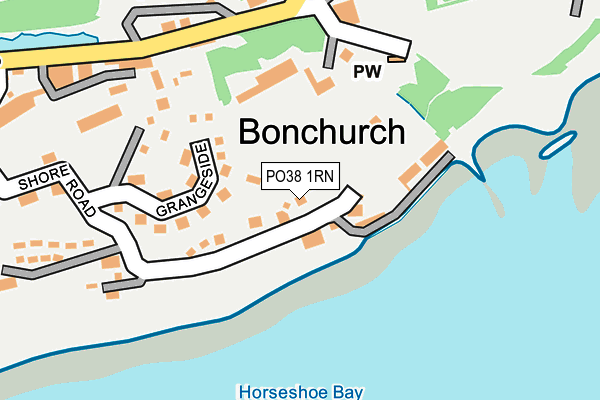 PO38 1RN map - OS OpenMap – Local (Ordnance Survey)