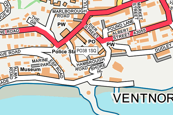 PO38 1SQ map - OS OpenMap – Local (Ordnance Survey)