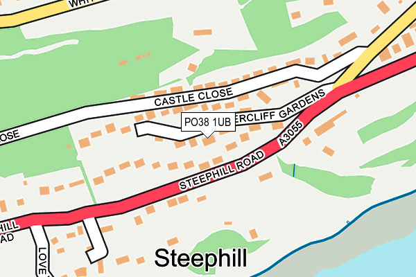 Map of 3 MADEIRA ROAD VENTNOR LIMITED at local scale