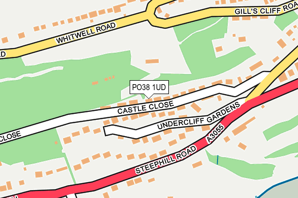 PO38 1UD map - OS OpenMap – Local (Ordnance Survey)