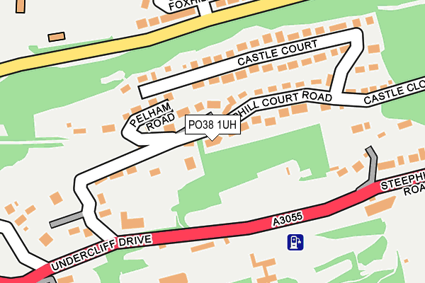 PO38 1UH map - OS OpenMap – Local (Ordnance Survey)