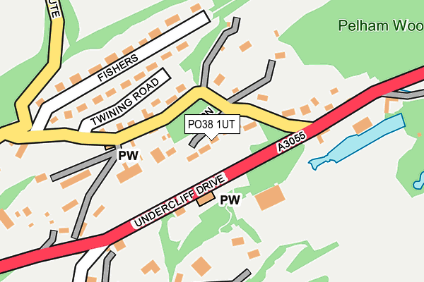 PO38 1UT map - OS OpenMap – Local (Ordnance Survey)