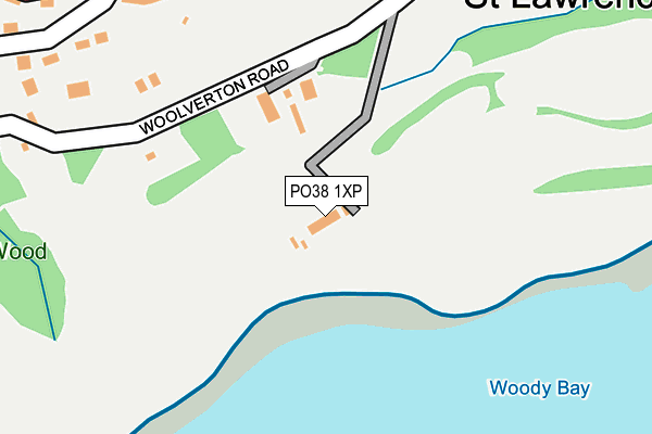 PO38 1XP map - OS OpenMap – Local (Ordnance Survey)