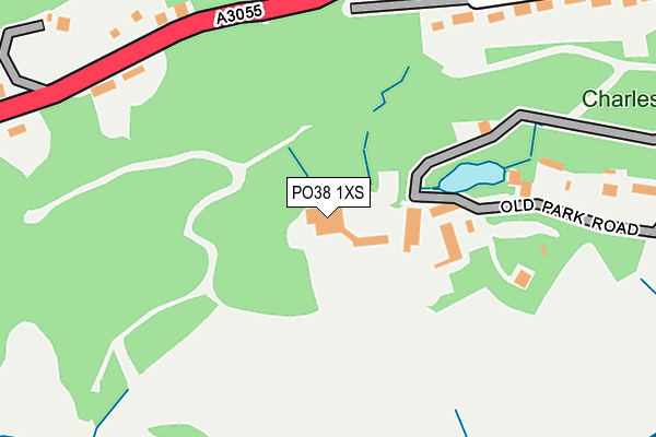 PO38 1XS map - OS OpenMap – Local (Ordnance Survey)