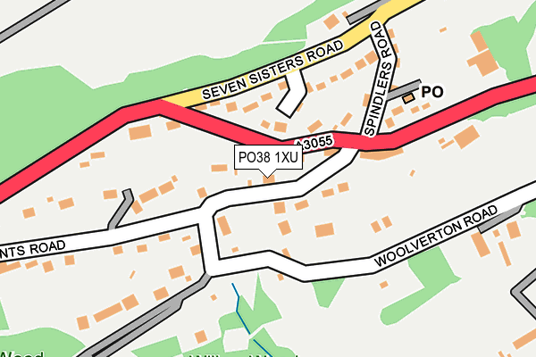 PO38 1XU map - OS OpenMap – Local (Ordnance Survey)