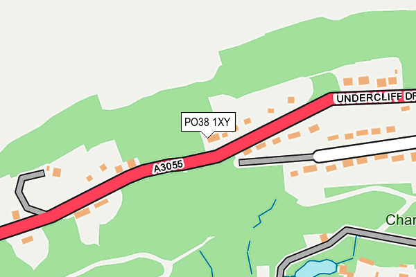 PO38 1XY map - OS OpenMap – Local (Ordnance Survey)