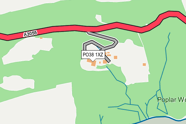 PO38 1XZ map - OS OpenMap – Local (Ordnance Survey)