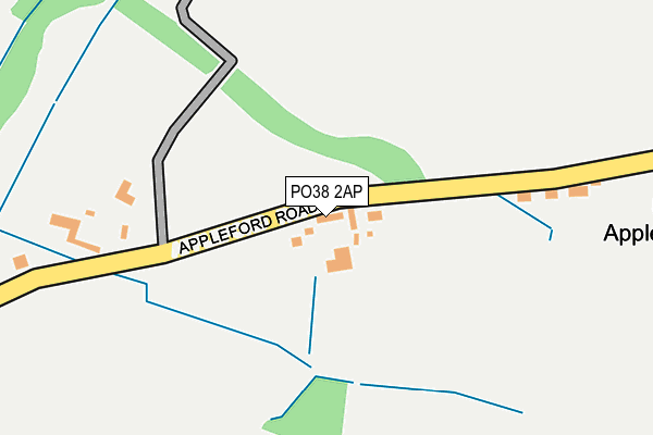 PO38 2AP map - OS OpenMap – Local (Ordnance Survey)