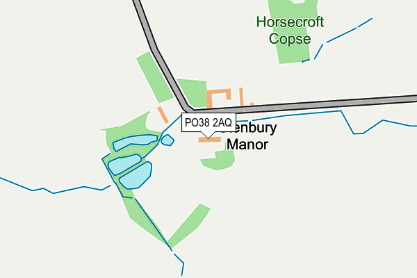 PO38 2AQ map - OS OpenMap – Local (Ordnance Survey)