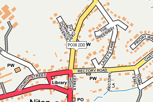 PO38 2DD map - OS OpenMap – Local (Ordnance Survey)