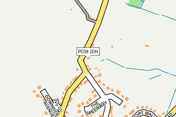 PO38 2DH map - OS OpenMap – Local (Ordnance Survey)