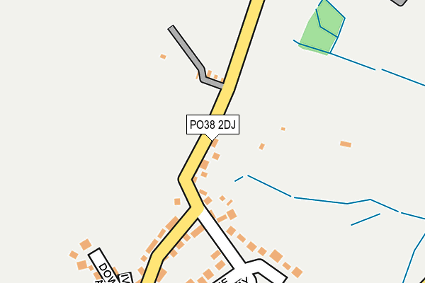 PO38 2DJ map - OS OpenMap – Local (Ordnance Survey)
