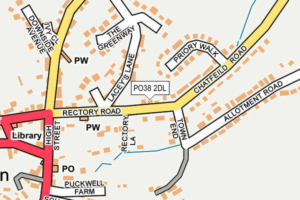 PO38 2DL map - OS OpenMap – Local (Ordnance Survey)