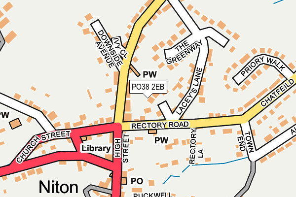 PO38 2EB map - OS OpenMap – Local (Ordnance Survey)