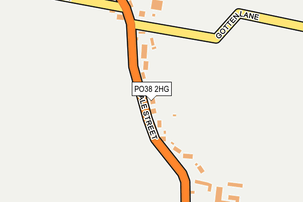 PO38 2HG map - OS OpenMap – Local (Ordnance Survey)