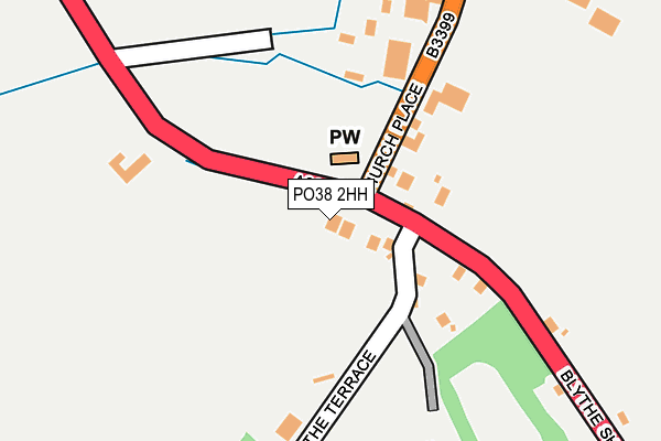 PO38 2HH map - OS OpenMap – Local (Ordnance Survey)