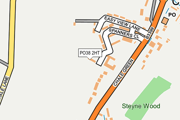 PO38 2HT map - OS OpenMap – Local (Ordnance Survey)