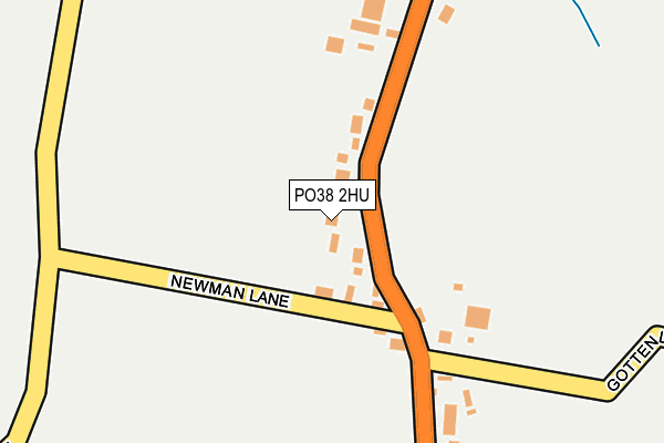 PO38 2HU map - OS OpenMap – Local (Ordnance Survey)