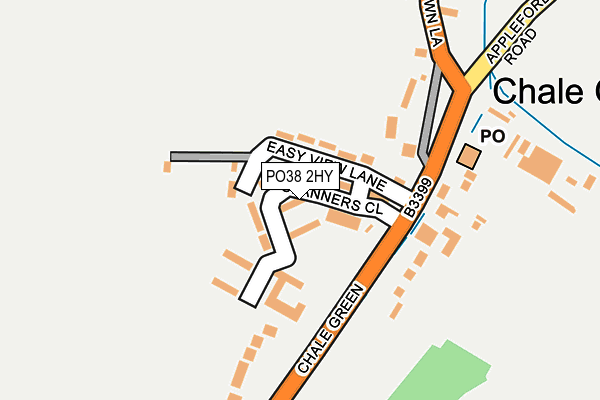 PO38 2HY map - OS OpenMap – Local (Ordnance Survey)