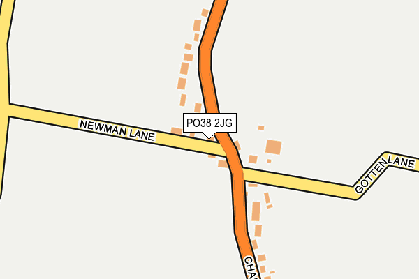 PO38 2JG map - OS OpenMap – Local (Ordnance Survey)