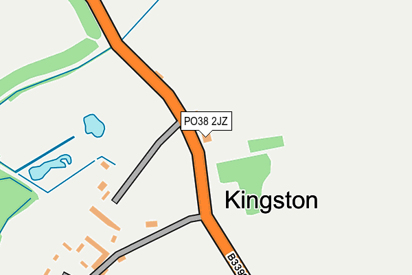 PO38 2JZ map - OS OpenMap – Local (Ordnance Survey)