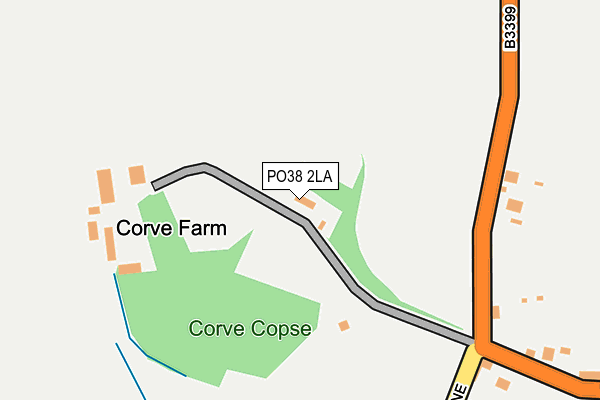 PO38 2LA map - OS OpenMap – Local (Ordnance Survey)