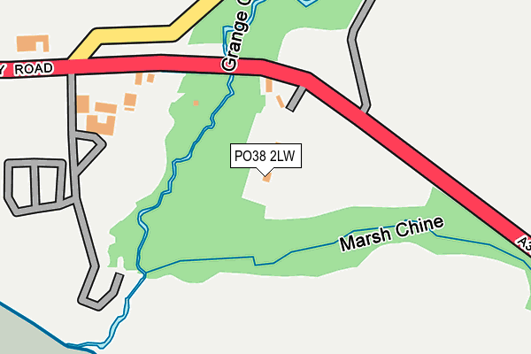 PO38 2LW map - OS OpenMap – Local (Ordnance Survey)