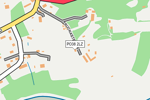 PO38 2LZ map - OS OpenMap – Local (Ordnance Survey)