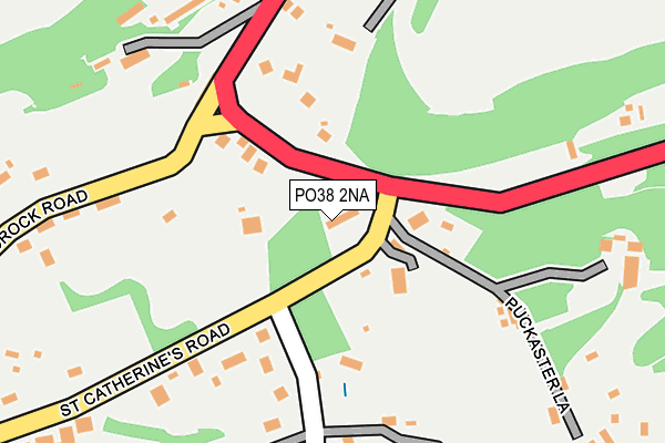 PO38 2NA map - OS OpenMap – Local (Ordnance Survey)