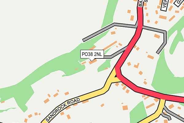 PO38 2NL map - OS OpenMap – Local (Ordnance Survey)