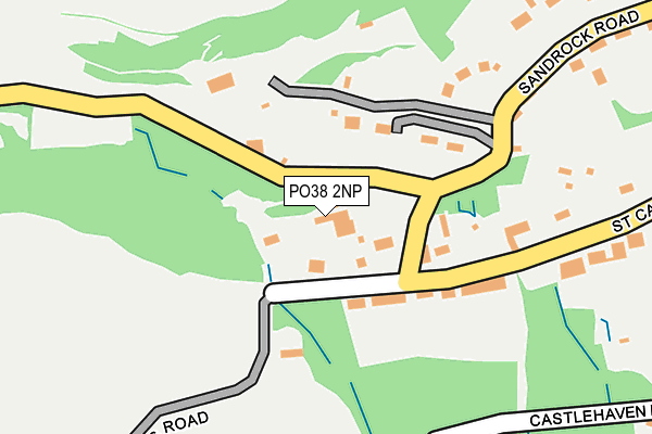 PO38 2NP map - OS OpenMap – Local (Ordnance Survey)