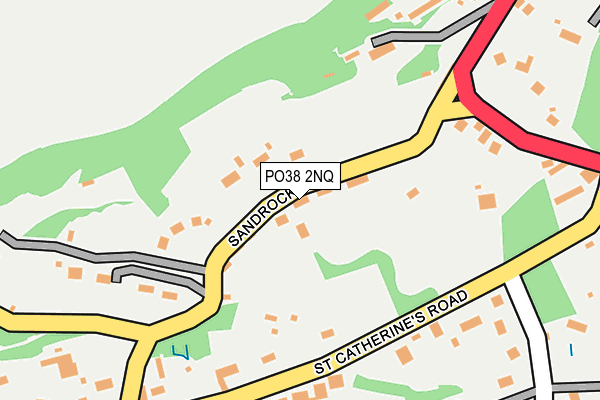 PO38 2NQ map - OS OpenMap – Local (Ordnance Survey)