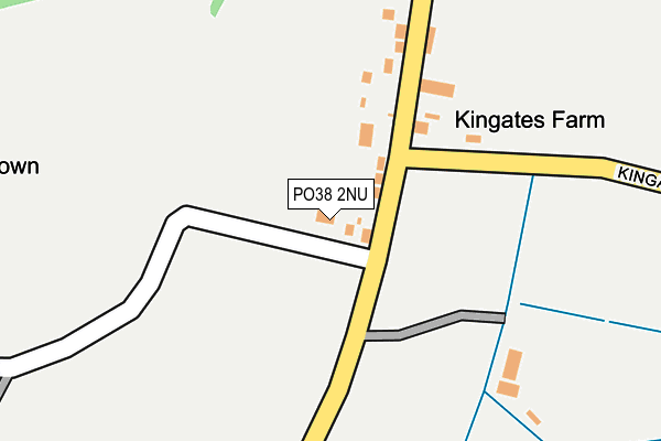 PO38 2NU map - OS OpenMap – Local (Ordnance Survey)