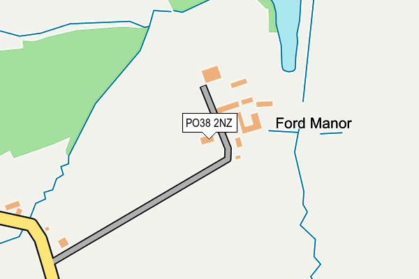 PO38 2NZ map - OS OpenMap – Local (Ordnance Survey)