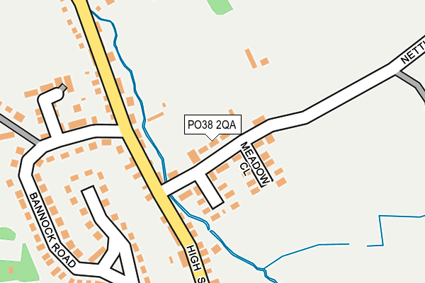 PO38 2QA map - OS OpenMap – Local (Ordnance Survey)