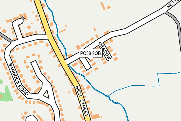 PO38 2QB map - OS OpenMap – Local (Ordnance Survey)