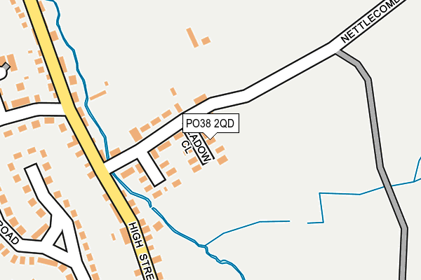 PO38 2QD map - OS OpenMap – Local (Ordnance Survey)
