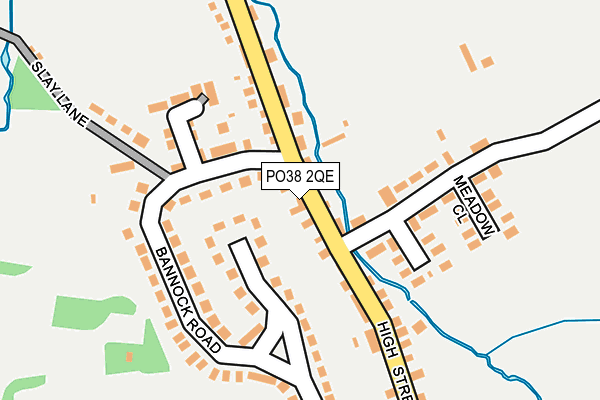 PO38 2QE map - OS OpenMap – Local (Ordnance Survey)