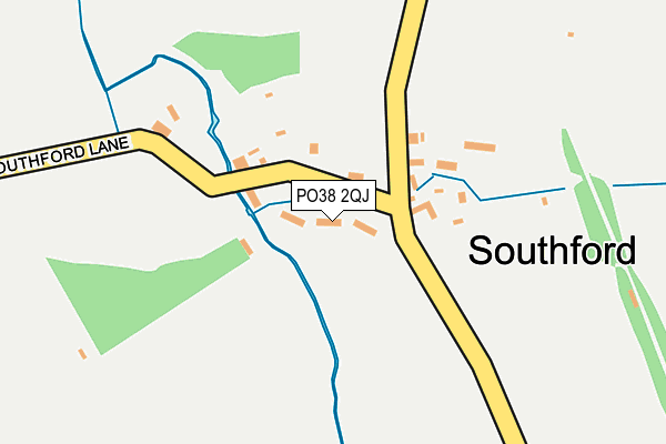 PO38 2QJ map - OS OpenMap – Local (Ordnance Survey)