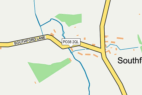 PO38 2QL map - OS OpenMap – Local (Ordnance Survey)