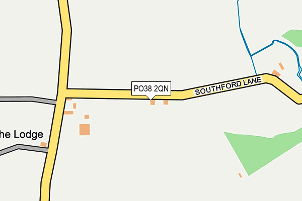 PO38 2QN map - OS OpenMap – Local (Ordnance Survey)