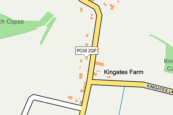 PO38 2QP map - OS OpenMap – Local (Ordnance Survey)