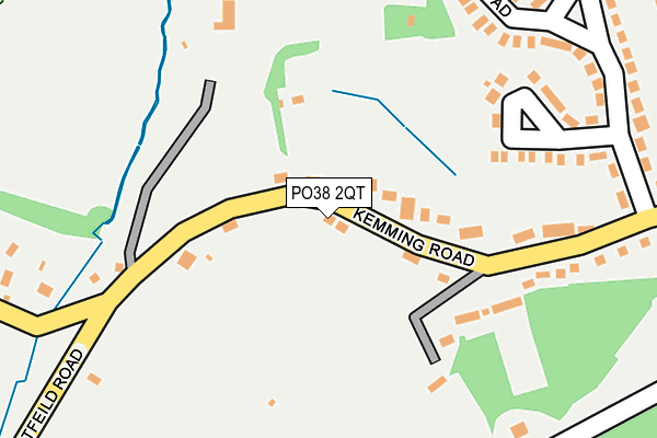 PO38 2QT map - OS OpenMap – Local (Ordnance Survey)