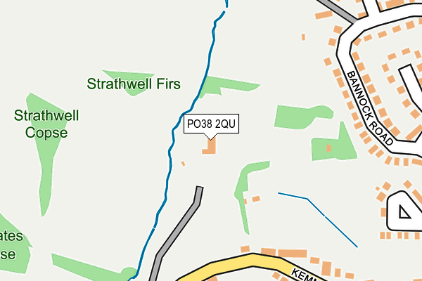 PO38 2QU map - OS OpenMap – Local (Ordnance Survey)