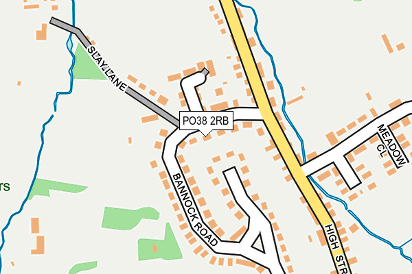 PO38 2RB map - OS OpenMap – Local (Ordnance Survey)